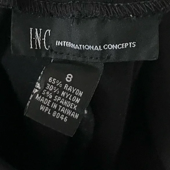 INC- Black Sleek Cropped Pants/Leggings Size 8 - Picture 4 of 4